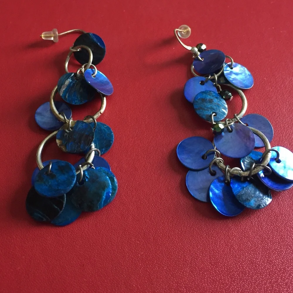 Blue Fashion Earrings